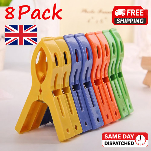 Beach towel clips plastic - 4x,