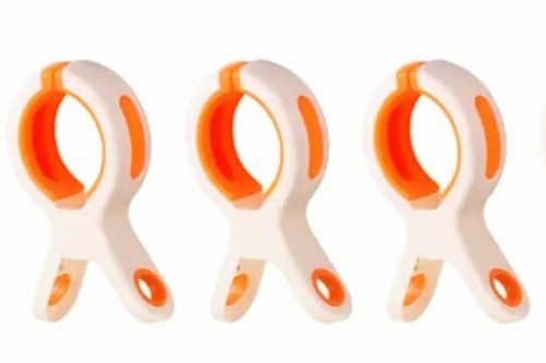 Plastic beach towel clips - plastic,