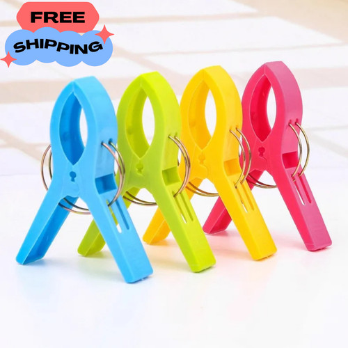 Beach towel clips - clips, plastic