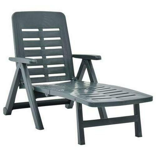 Green sun lounger - green,