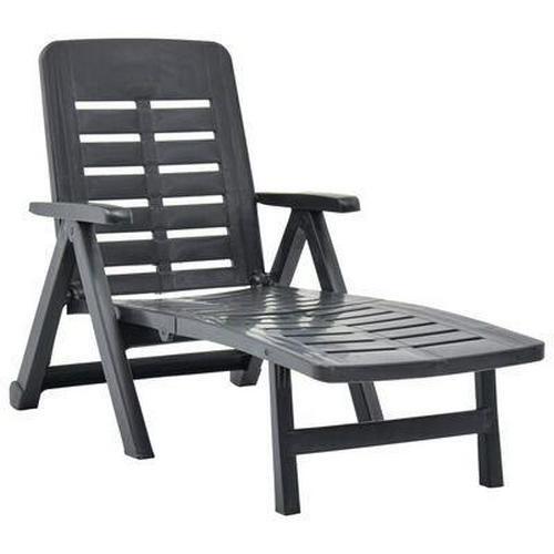 Anthracite sun lounger - anthracite,