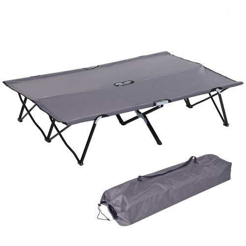 Double camping folding cot - camping,
