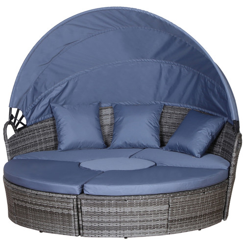 Sun bed seater grey - sun,