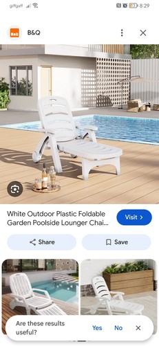 White sun lounger folding - sun,