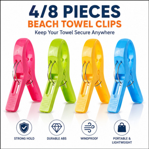 Beach towel clips plastic - towel,