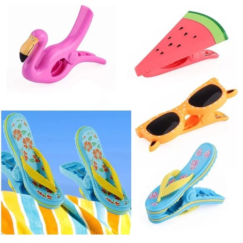Fun beach towel clips plastic - towel,
