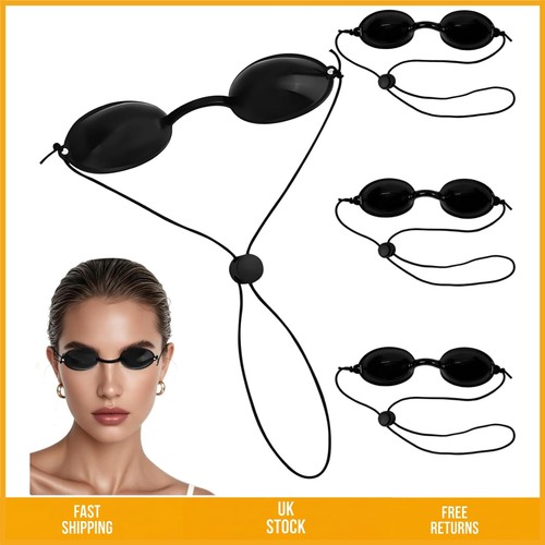 Sleek black tanning goggles - sleek,