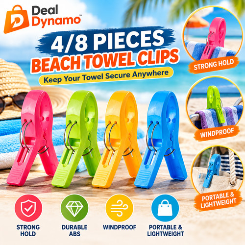 Beach towel clips plastic - clips,