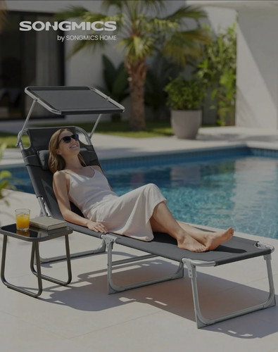 Sun lounger with - sun,