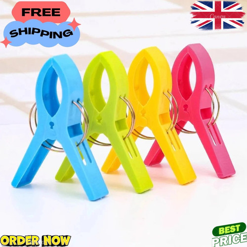 4pcs beach towel clips large - beach,