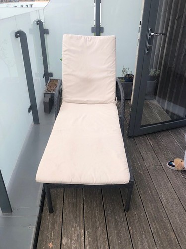 Rattan style sun - sun, lounger