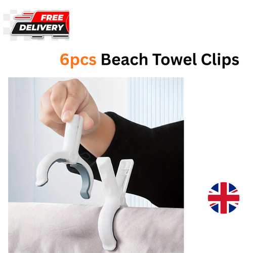 6pcs beach towel clips heavy - clips,